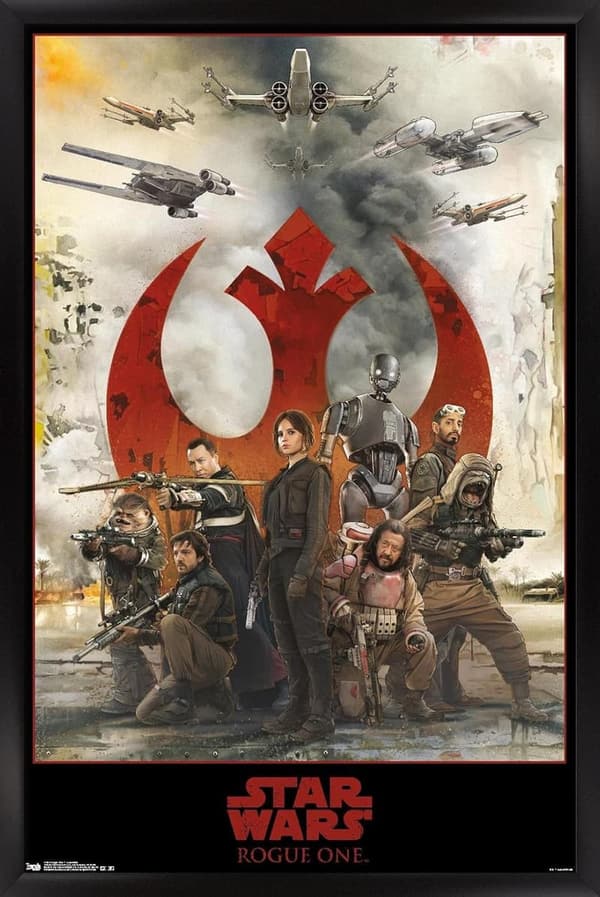Star Wars: Rogue One - Assemble Black Framed Wall Poster