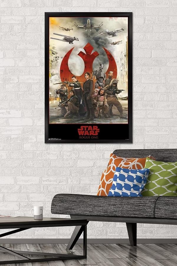 Star Wars: Rogue One - Assemble Black Framed Wall Poster
