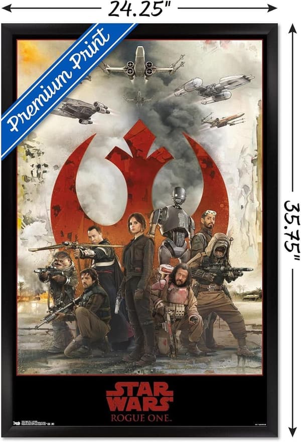 Star Wars: Rogue One - Assemble Black Framed Wall Poster