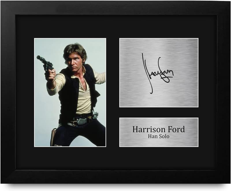 Harrison Ford Signed Star Wars Print - Framed Autograph Photo