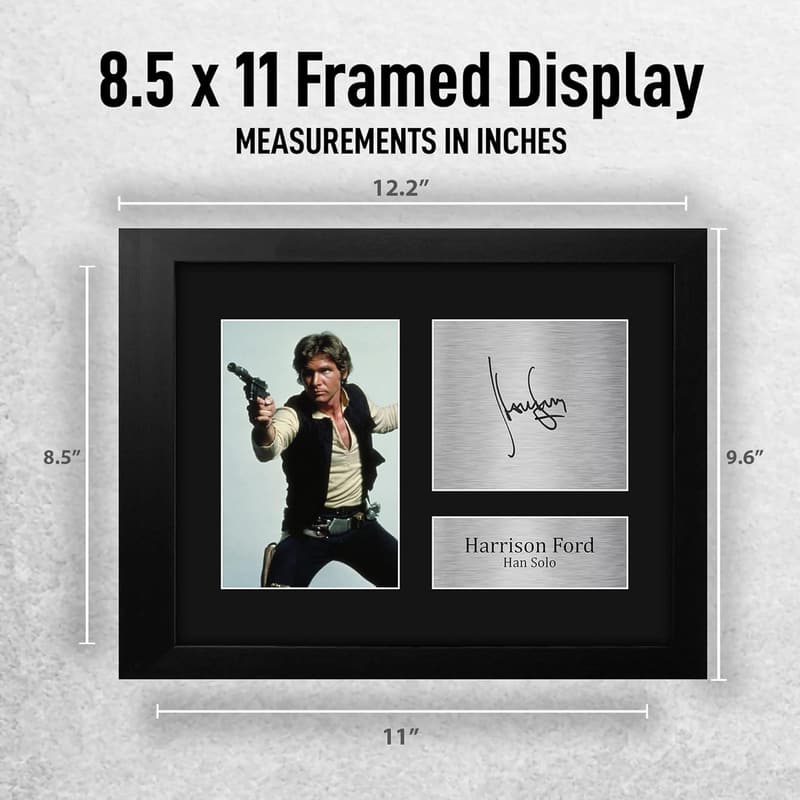 Harrison Ford Signed Star Wars Print - Framed Autograph Photo