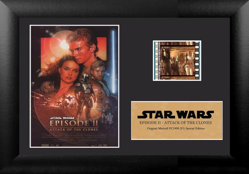 Star Wars Attack of the Clones 35mm FilmCells Display