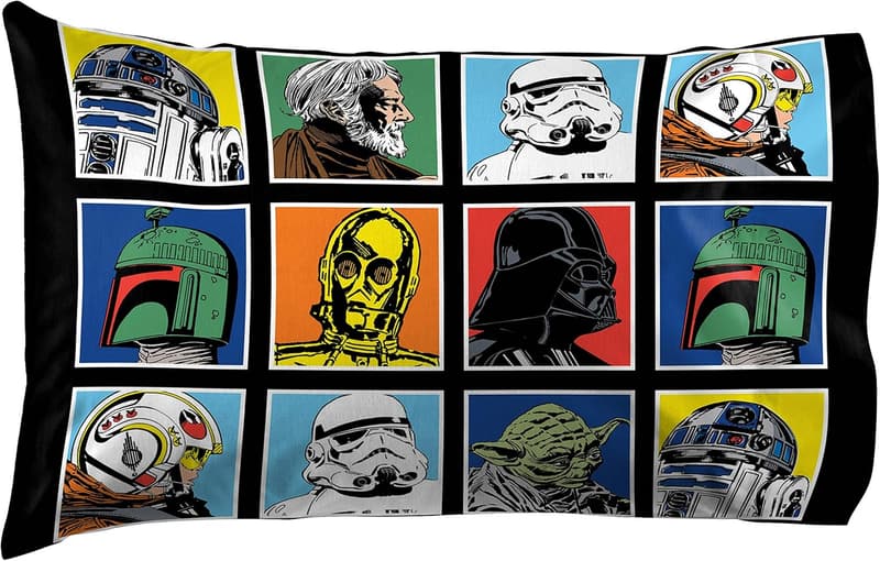 Star Wars Classic Grid 5-Piece Full Bed Set with Comforter & Sheets