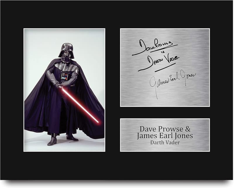 Signed Star Wars Darth Vader Print by Dave Prowse & James Earl Jones