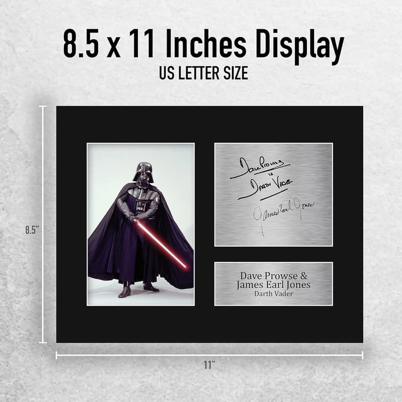 Signed Star Wars Darth Vader Print by Dave Prowse & James Earl Jones