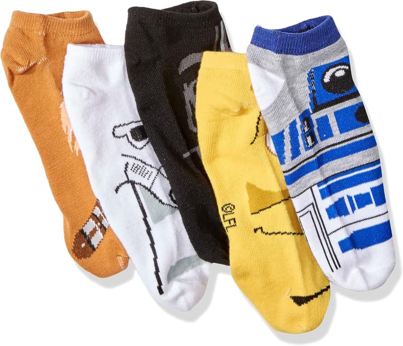Star Wars 5-Pack Ankle Socks Featuring Chewbacca & Darth Vader