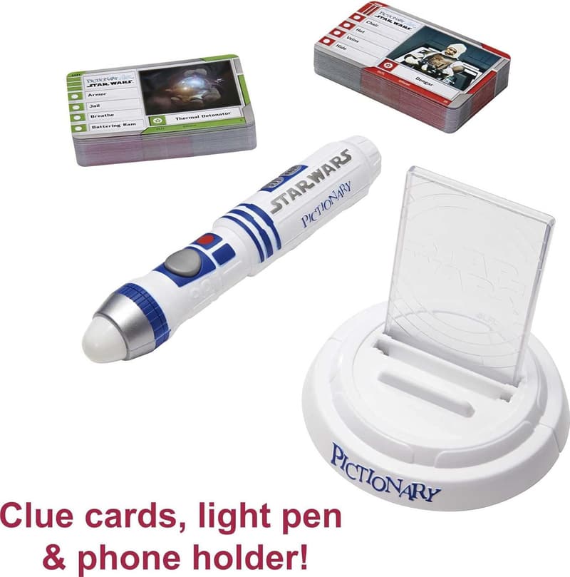Star Wars Pictionary Air Family Game with R2-D2 Light Pen