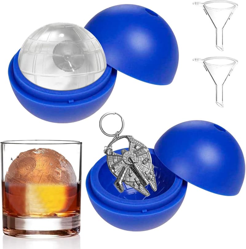 Star Wars Silicone Ice Cube Tray Set with Bottle Opener Keychain