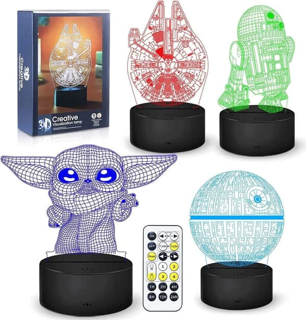 4-Pattern LED Night Light with Timer - Perfect Gift for Kids