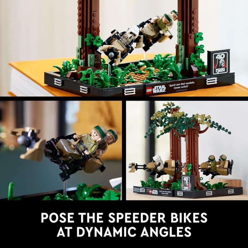 Star Wars Endor Speeder Chase Diorama Building Set for Adults