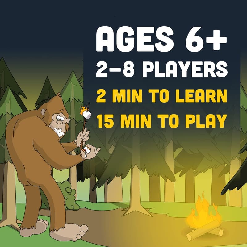 Camping with Sasquatch 128-Count Family Card Game