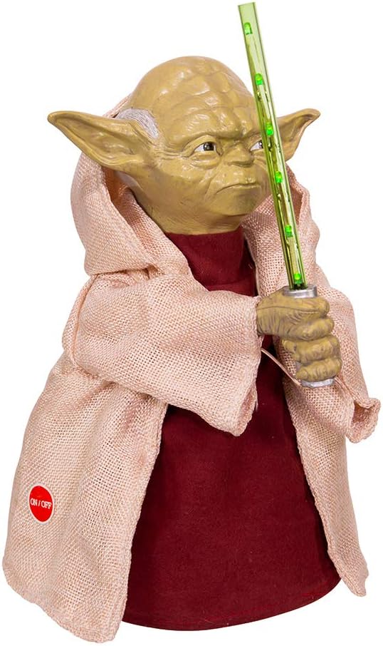 Star Wars Yoda 12-Inch Treetop with LED Lightsaber