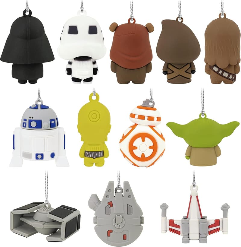 Star Wars Miniature Christmas Tree Set with 12 Ornaments