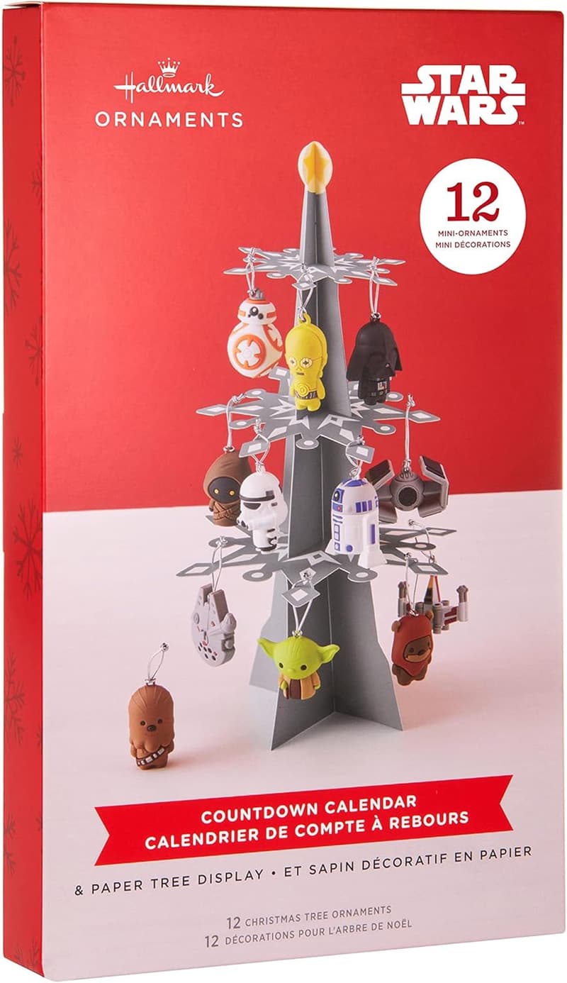 Star Wars Miniature Christmas Tree Set with 12 Ornaments
