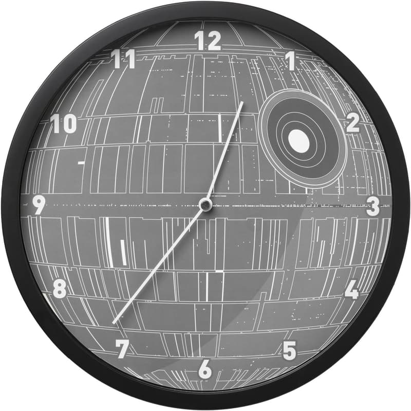 Star Wars Death Star Glow-in-the-Dark Wall Clock for Kids