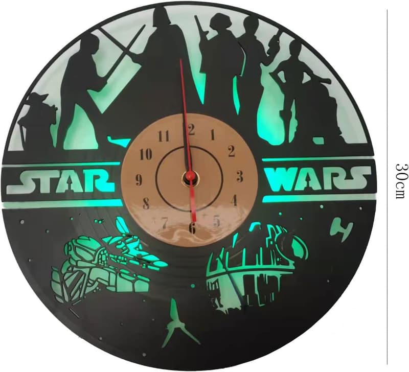 Valentine's Day LED Vinyl Record Wall Clock with Remote