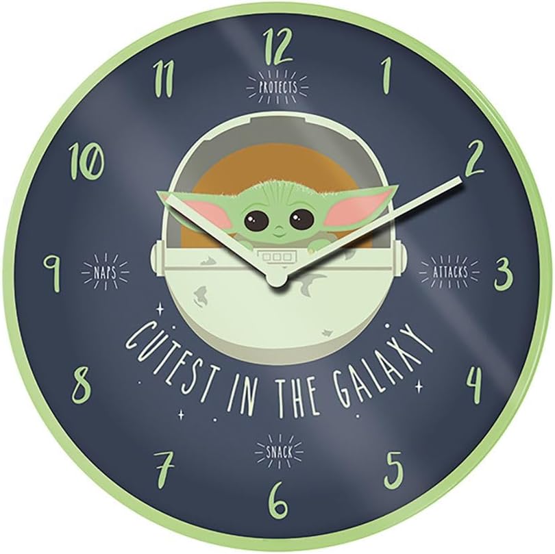 The Mandalorian Wall Clock - Cutest in the Galaxy Design