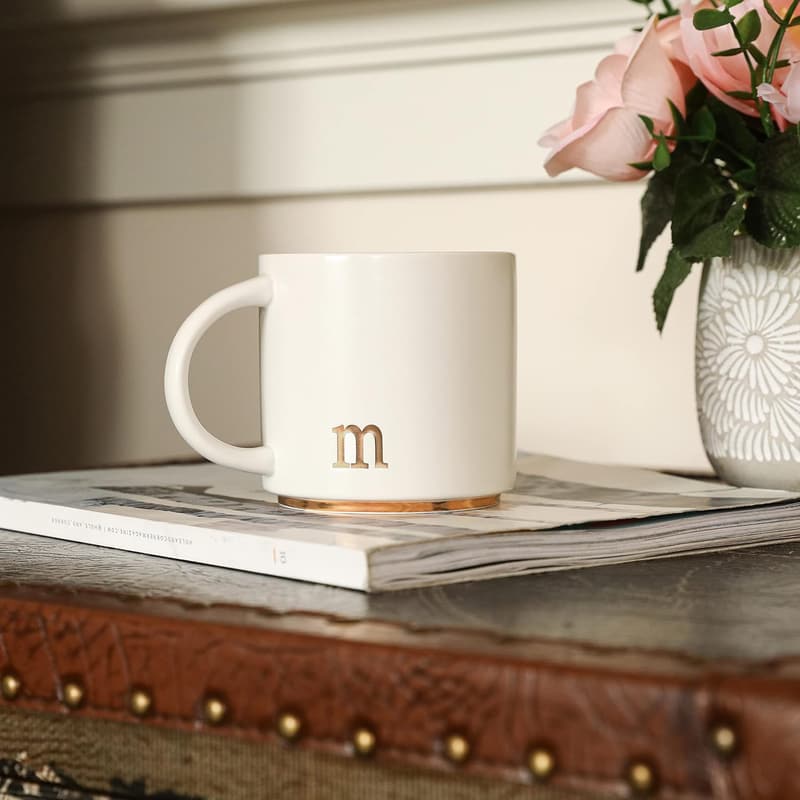 Personalized 15 oz Monogram Ceramic Mug with Gift Box
