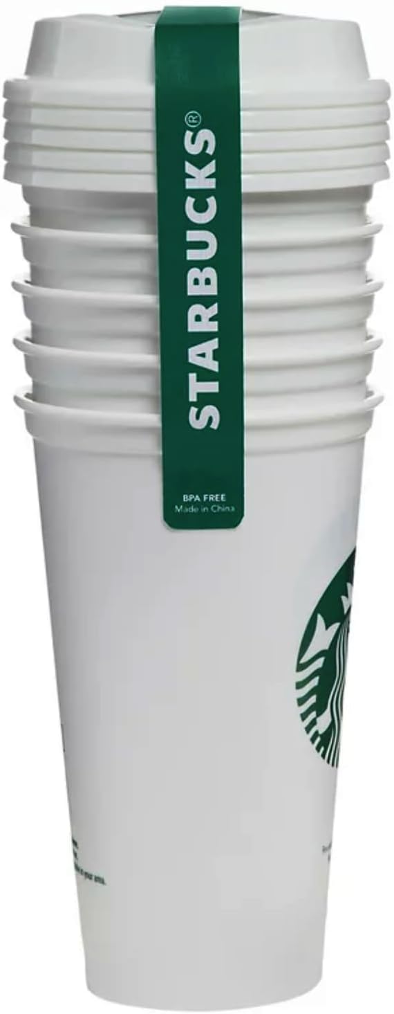 Set of 5 Reusable 16oz Hot Cups with Lid