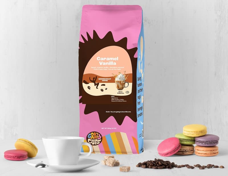 Flavored Ground Coffee Variety Pack - 10 oz Bags, 3 Flavors