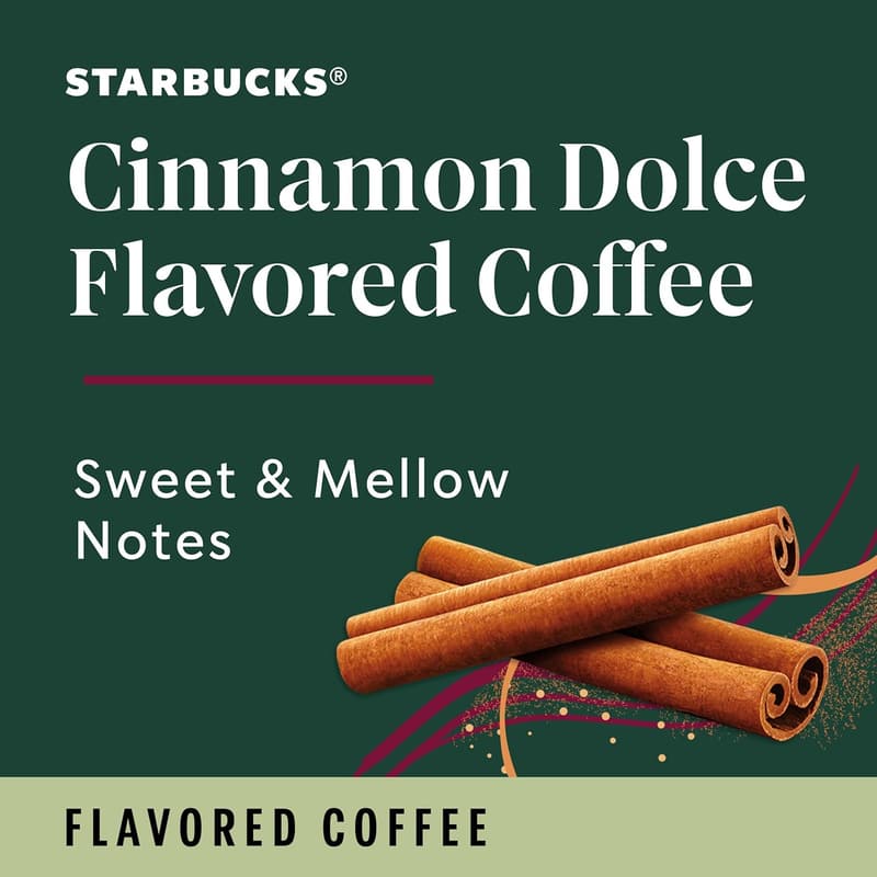 Cinnamon Dolce Coffee Pods for Keurig - 100% Arabica (22 Pods)