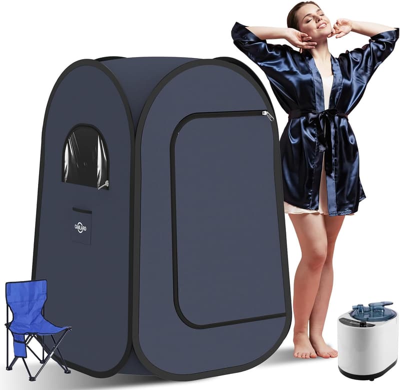 Home Portable Steam Sauna Tent with 3L Steamer for Yoga & Gym