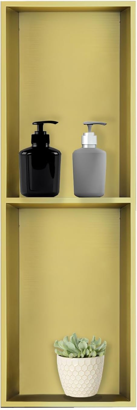 Stainless Steel Recessed Shower Niche Organizer