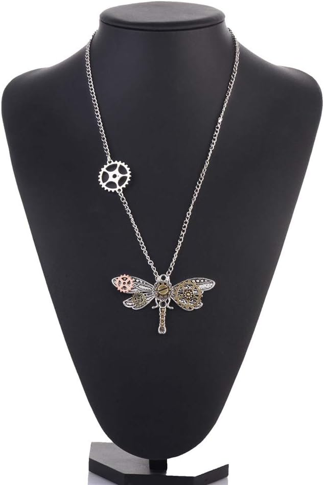Steampunk Dragonfly Choker Necklace for Women - Gothic Jewelry