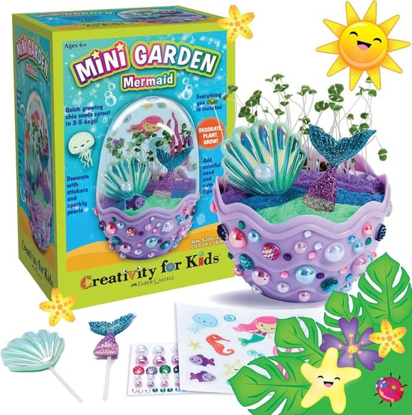 Mermaid Terrarium Kit for Kids Ages 6-8 - Craft Gift