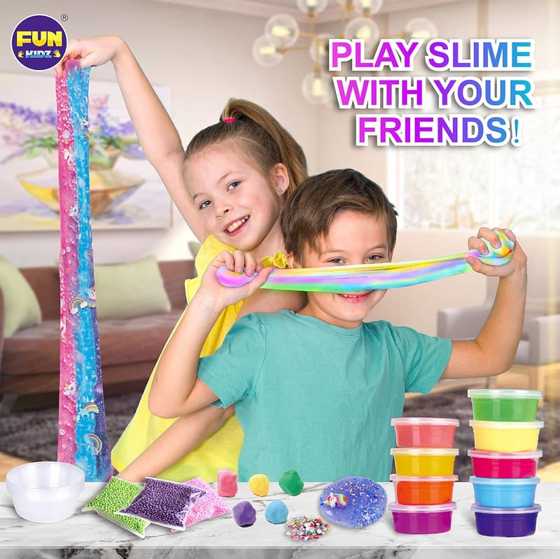 Ultimate 33 Cups Slime Kit for Kids - DIY Party Favors