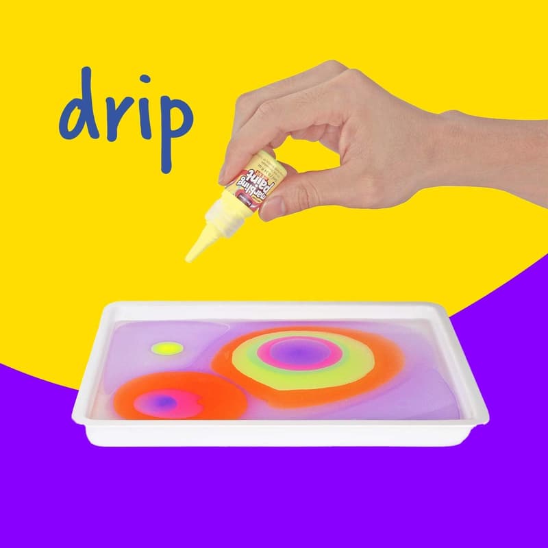 Kids Marbling Paint Art Kit - Arts & Crafts Gift for Ages 6-12