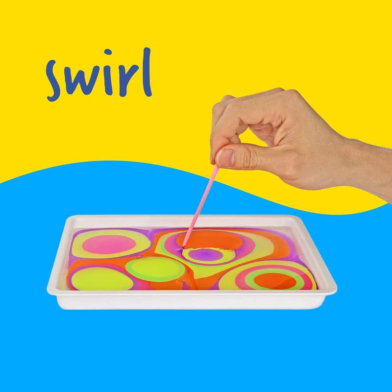 Kids Marbling Paint Art Kit - Arts & Crafts Gift for Ages 6-12