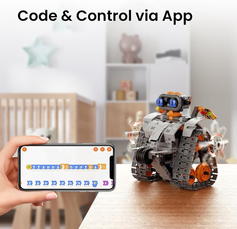 STEM Robot Building Kit for Kids - 5-in-1 Remote Control Toy