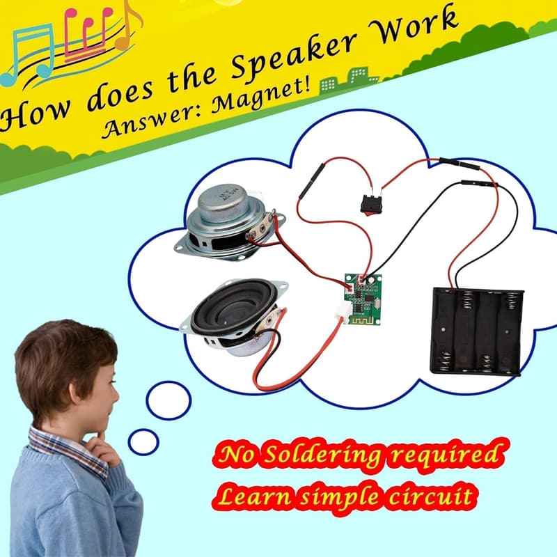 STEM Bluetooth Speaker Kit for Kids Ages 8-16