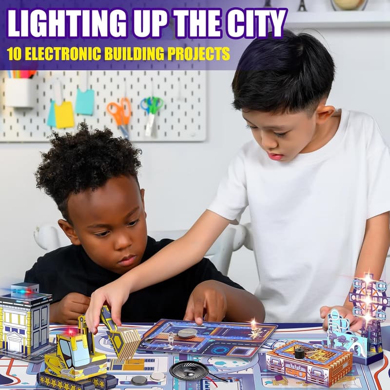 STEM Electricity Science Kit for Kids | 10 Projects & Experiments