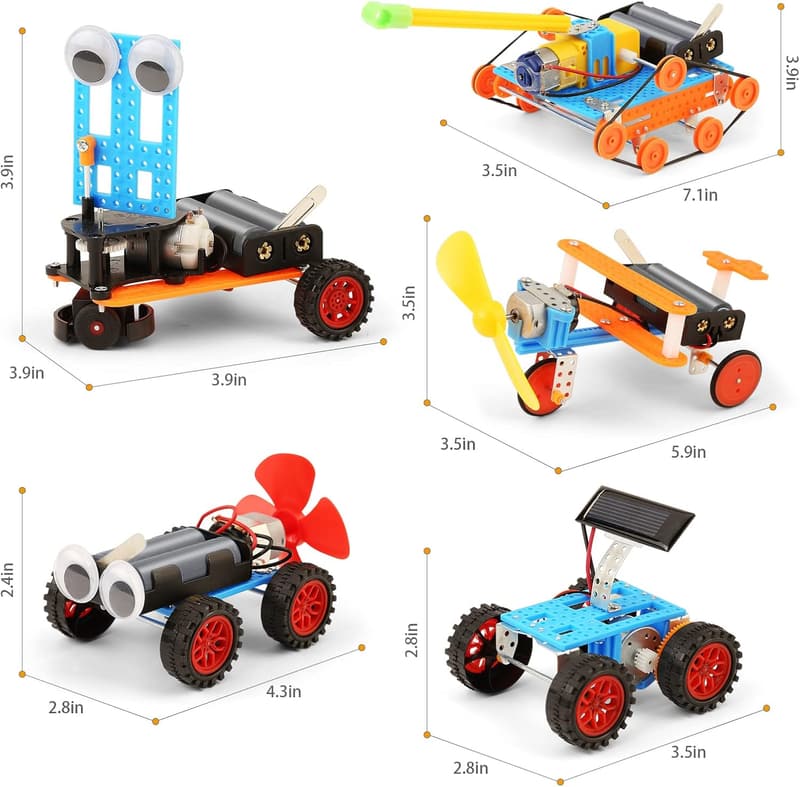 Robotics Building Car Kit for Kids, STEM Science Activities 5-12