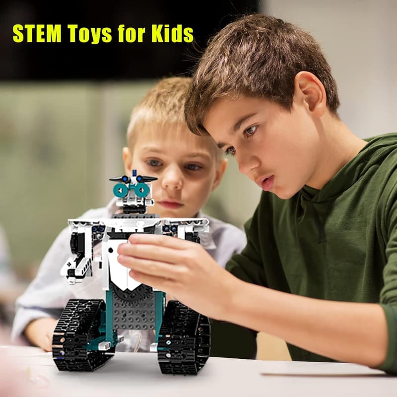 STEM Building Blocks Set for Kids 8-10, 13-in-1 Remote Control