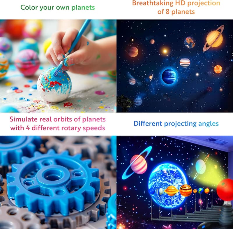 Premium Solar System Model Kit for Kids - STEM DIY Project