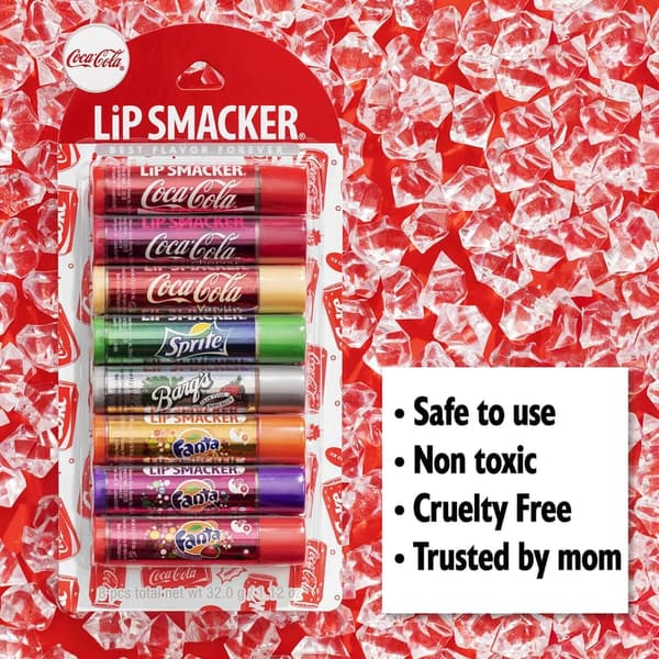 Coca-Cola Flavored Lip Balm Set - 8 Count