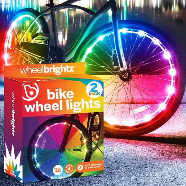 LED Bike Wheel Lights - 2025 Edition with Superior Straps & 14 Colors