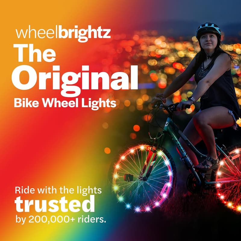 LED Bike Wheel Lights - 2025 Edition with Superior Straps & 14 Colors