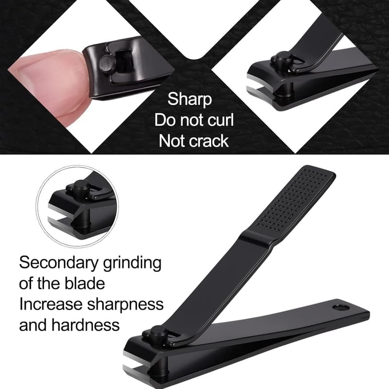 Ultra Sharp Nail Clipper Set with File for Men & Women