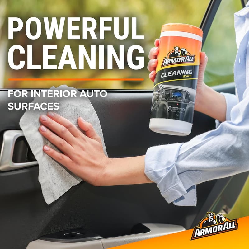 Armor All Car Cleaning Wipes - 90 Count for Interior & Exterior