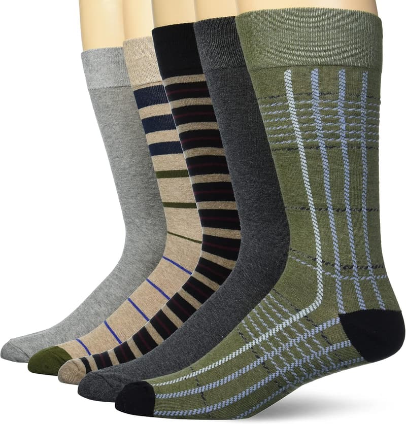 Comfortable Dress Socks for Men - 5 Pairs, Patterned