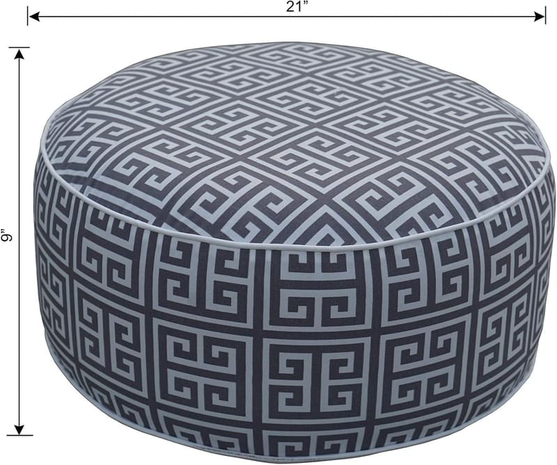 Portable Inflatable Ottoman Stool for Indoor/Outdoor Use