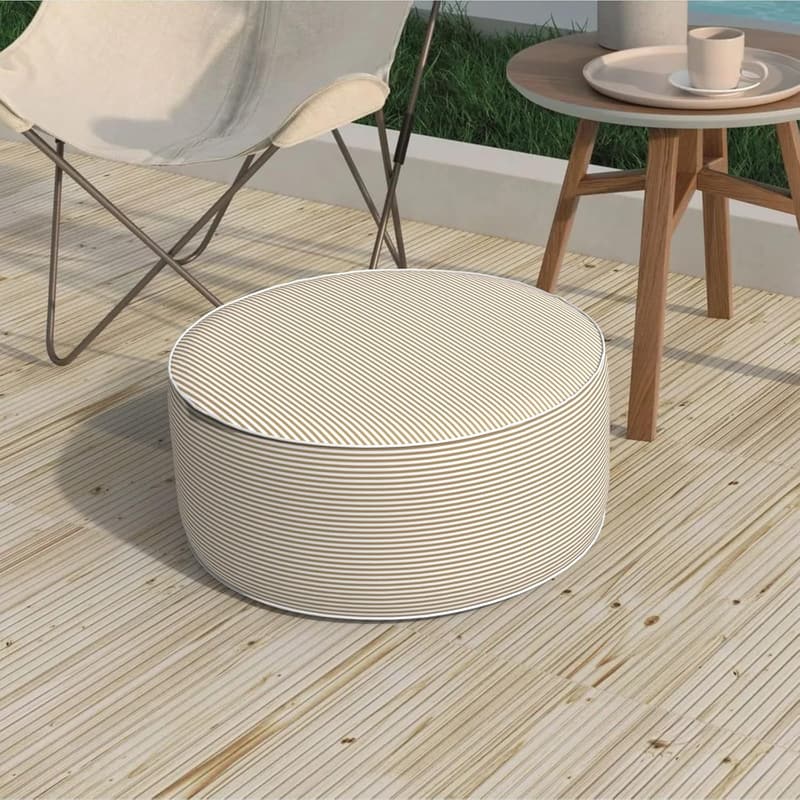 Portable Inflatable Ottoman Footrest for Indoor/Outdoor Use