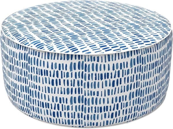 Portable Water-Repellent Inflatable Ottoman for Outdoor Use