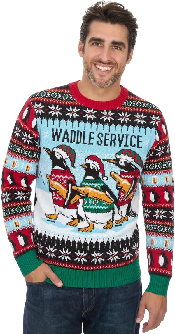 Tacky Unisex Christmas Sweater - Snug Fit Breathable Crewneck