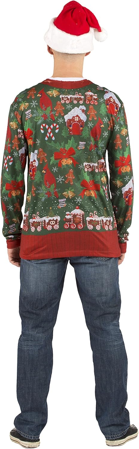 3D Photo-Realistic Men's Long Sleeve Christmas Sweater