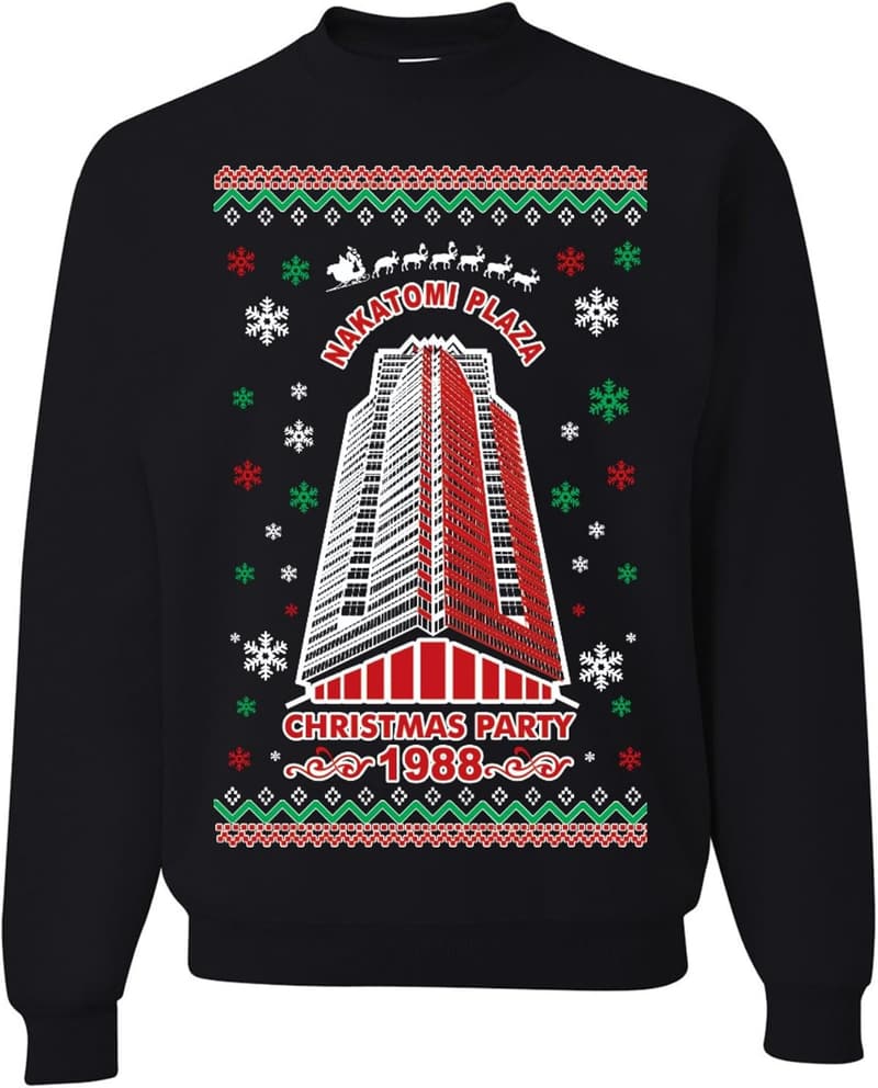 Nakatomi Plaza Ugly Christmas Sweater - Custom Red Logo